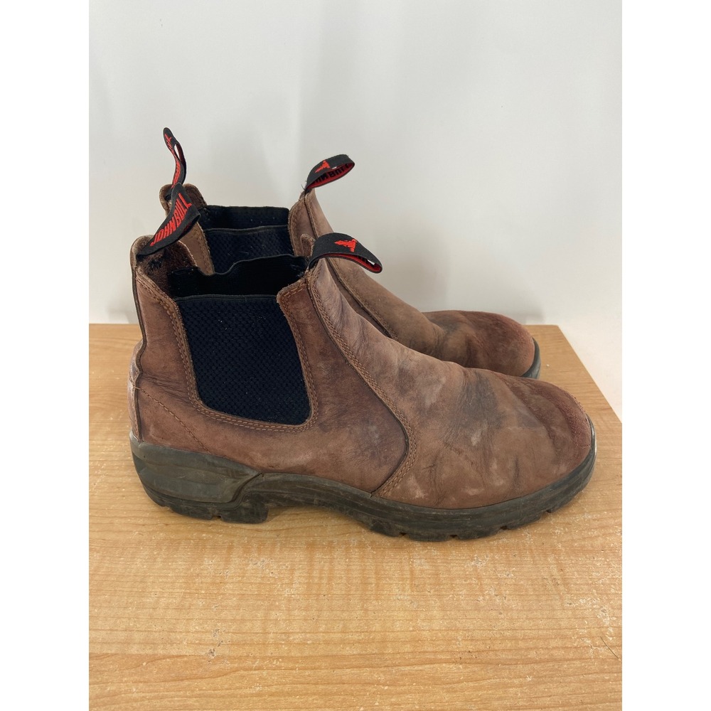 John Bull Brown Leather Waterproof Chelsea Work Boots Mens Size 10 New‎ Zealand